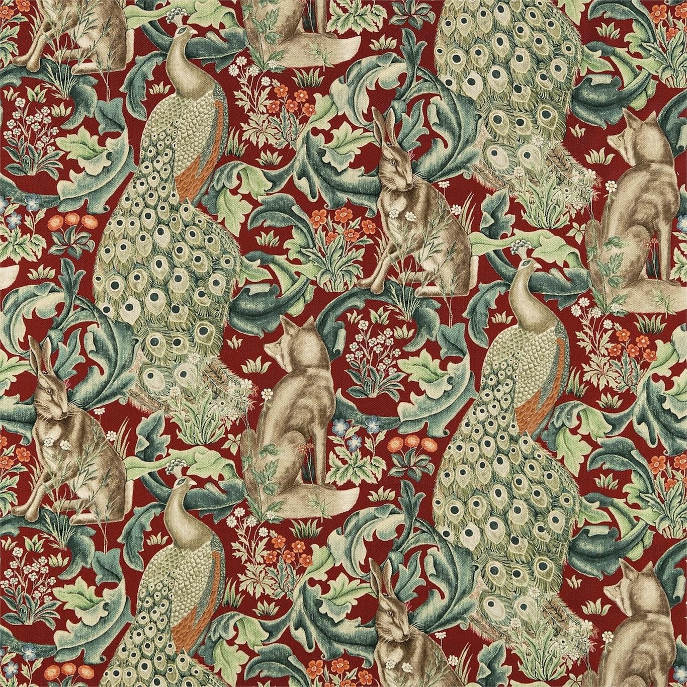 William Morris Tyg Forest red