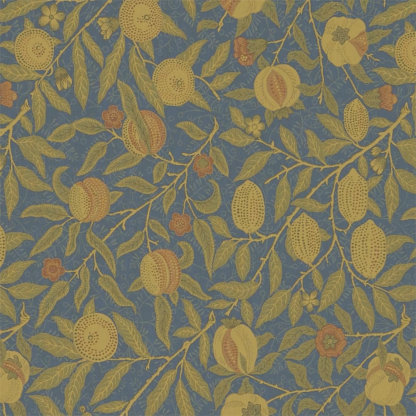 William Morris tyg Fruit Blue Thyme