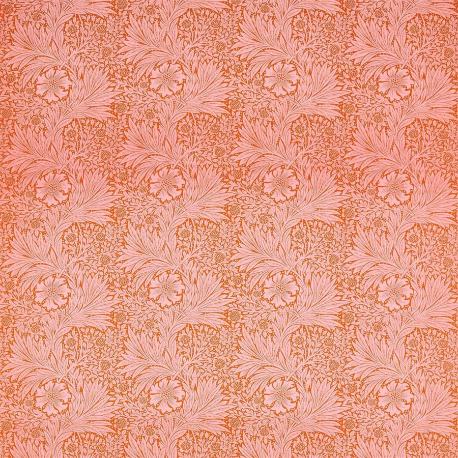 William Morris Tyg Marigold Orange Pink